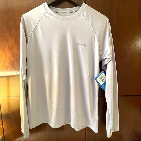 NWT Columbia Women's PFG Tidal Long Sleeves Tshirt Crew Neck Tee Size M - Picture 2 of 14
